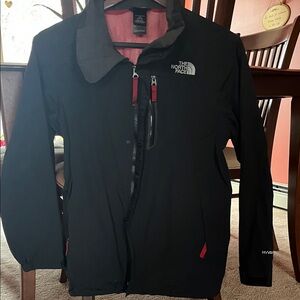 The North Face Black Shell Jacket with RED lining size Boys XL